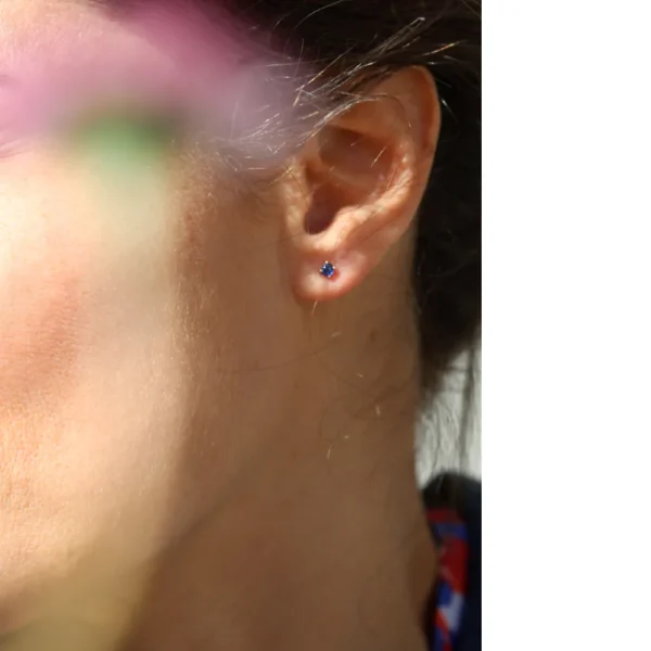 Discount Blue sigh. Single earring Earrings