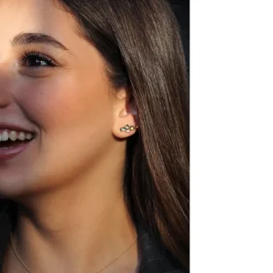 Fashion Caricia azul. Single earring Earrings