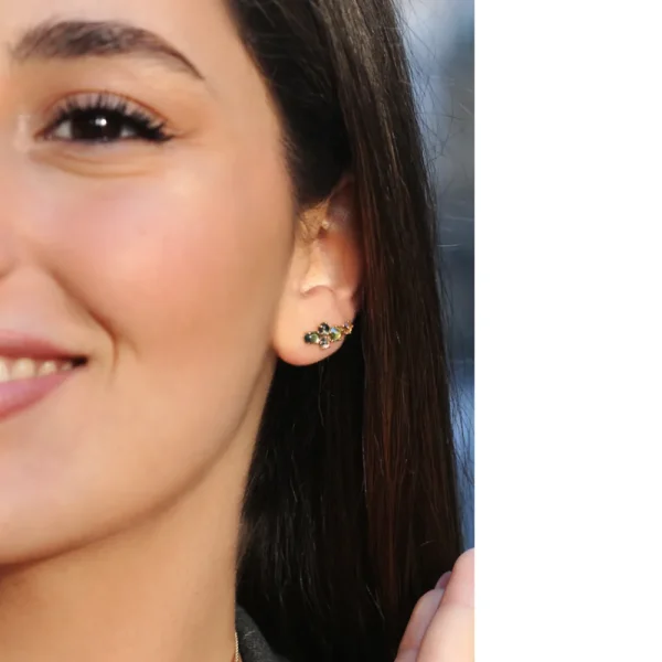 Fashion Caricia azul. Single earring Earrings