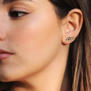 Fashion Caricia azul. Single earring Earrings