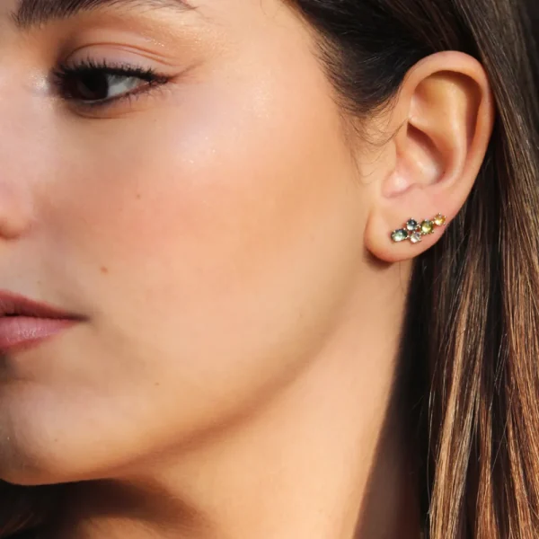 Fashion Caricia azul. Single earring Earrings