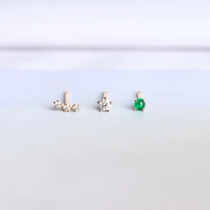 Fashion Green sigh. Single earring Earrings