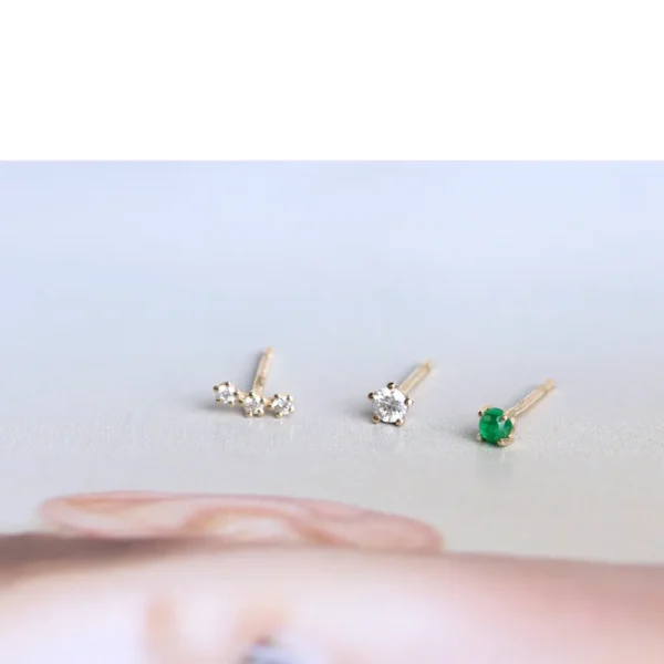 Fashion Green sigh. Single earring Earrings