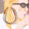 Online Hop Balloons (large). Single earring Earrings