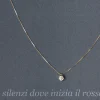 Hot I silenzi dove inizia il rosso. Necklace (0,15 ct) Necklaces