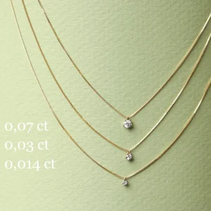 Sale I silenzi dove inizia il rosso. Necklace (0,014 | 0,03 | 0,07 ct) Necklaces