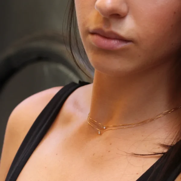 Sale I silenzi dove inizia il rosso. Necklace (0,014 | 0,03 | 0,07 ct) Necklaces