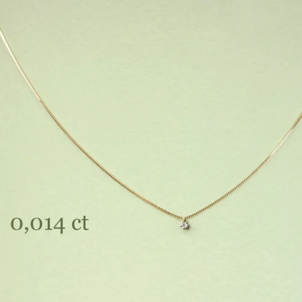 Sale I silenzi dove inizia il rosso. Necklace (0,014 | 0,03 | 0,07 ct) Necklaces
