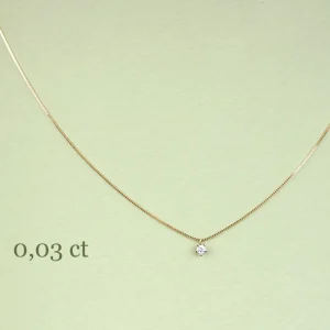 Sale I silenzi dove inizia il rosso. Necklace (0,014 | 0,03 | 0,07 ct) Necklaces