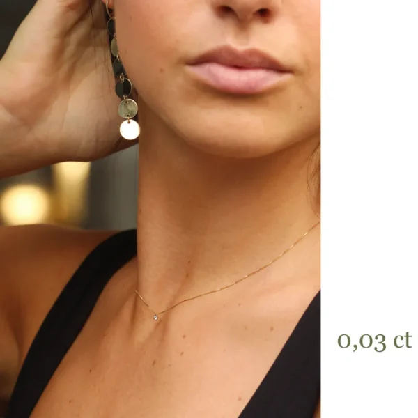 Sale I silenzi dove inizia il rosso. Necklace (0,014 | 0,03 | 0,07 ct) Necklaces