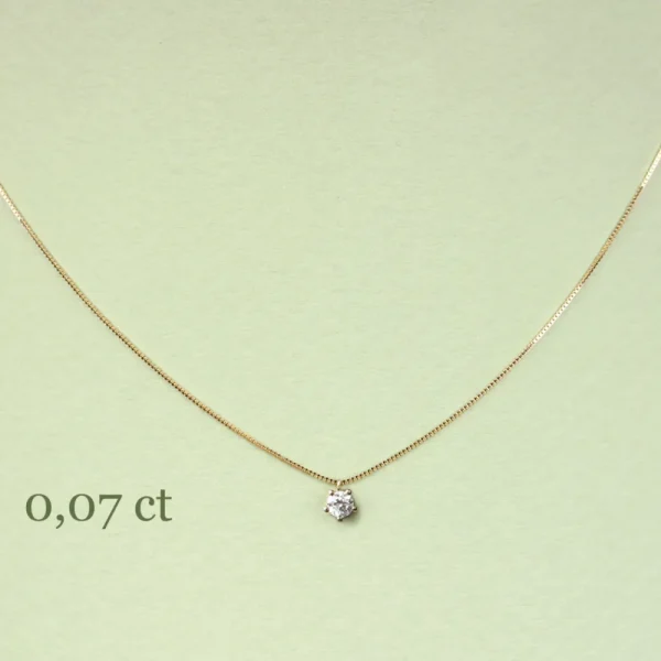 Sale I silenzi dove inizia il rosso. Necklace (0,014 | 0,03 | 0,07 ct) Necklaces