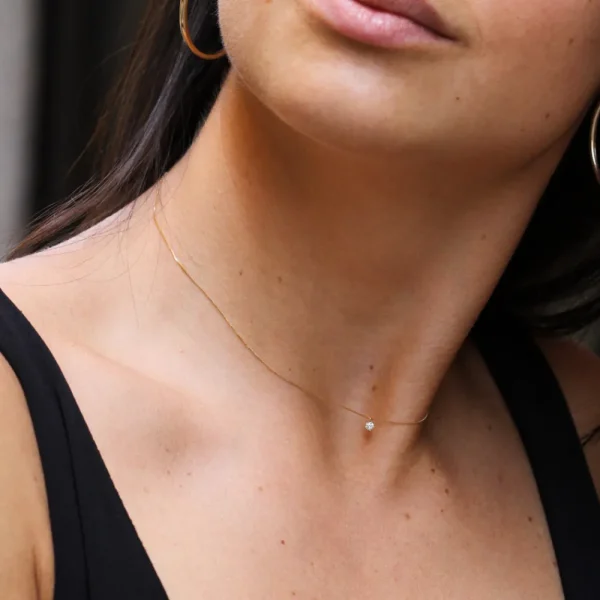 Sale I silenzi dove inizia il rosso. Necklace (0,014 | 0,03 | 0,07 ct) Necklaces