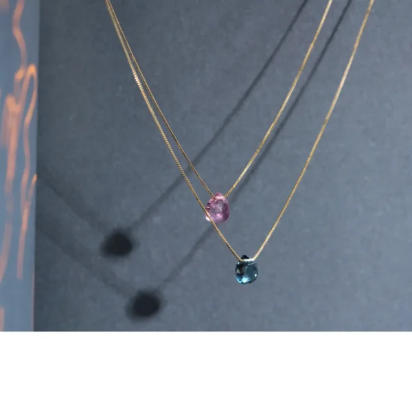 New Il pesce prima di te. Necklace (blue) Necklaces