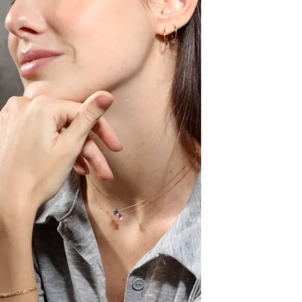 New Il pesce prima di te. Necklace (blue) Necklaces