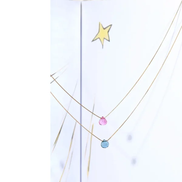 New Il pesce prima di te. Necklace (blue) Necklaces