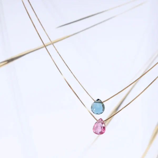 New Il pesce prima di te. Necklace (blue) Necklaces