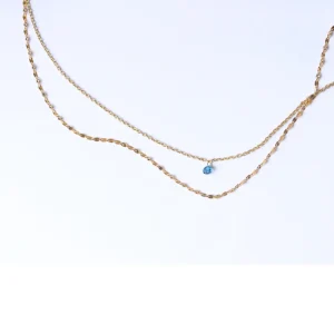 Clearance La raccolta dei sensi. Blu. Bi-Necklace Necklaces