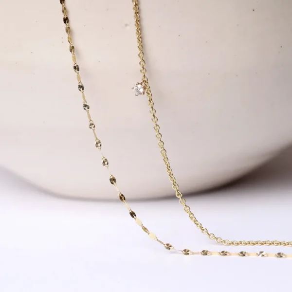 Clearance La raccolta dei sensi. Diamond. Bi-Necklace Necklaces