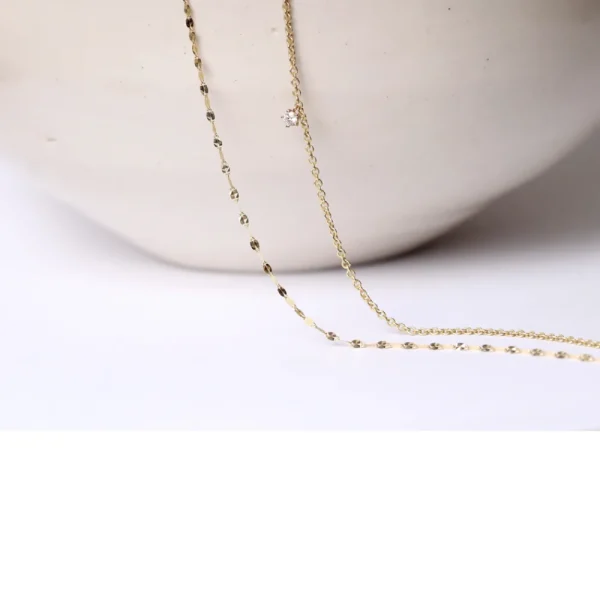 Clearance La raccolta dei sensi. Diamond. Bi-Necklace Necklaces