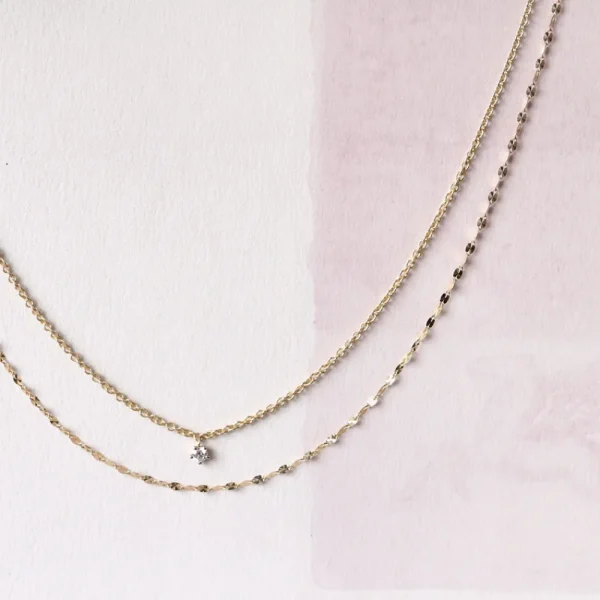 Clearance La raccolta dei sensi. Diamond. Bi-Necklace Necklaces