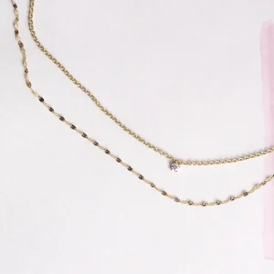 Clearance La raccolta dei sensi. Diamond. Bi-Necklace Necklaces