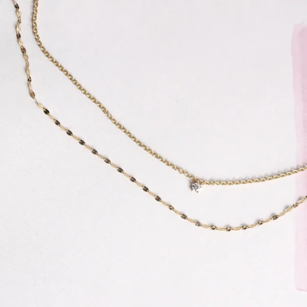 Clearance La raccolta dei sensi. Diamond. Bi-Necklace Necklaces