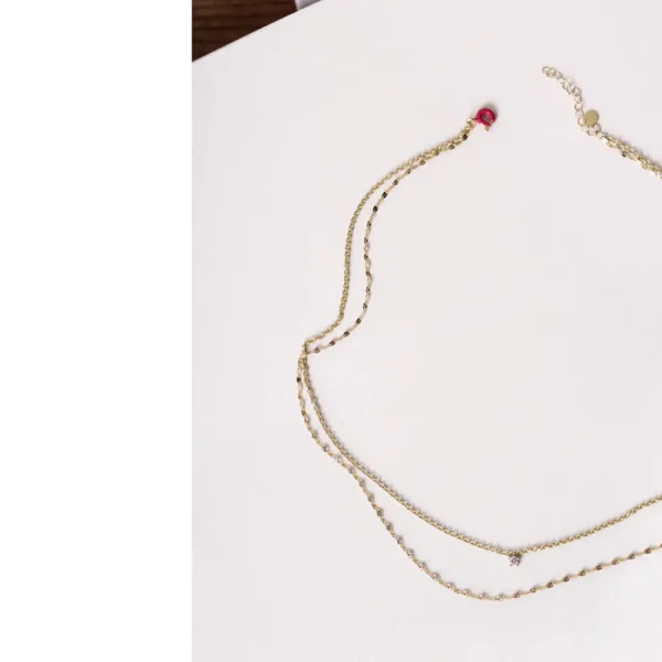 Clearance La raccolta dei sensi. Diamond. Bi-Necklace Necklaces