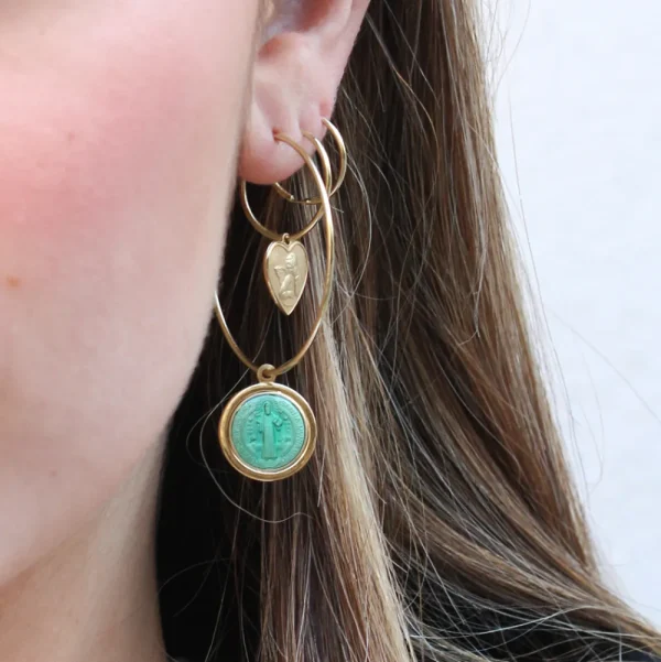 New Lavoro su me, ora. Hoop earring Earrings