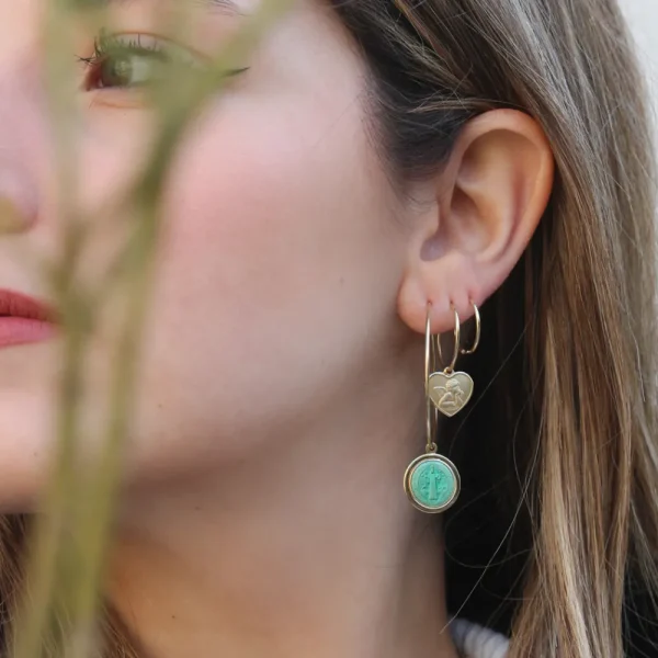New Lavoro su me, ora. Hoop earring Earrings