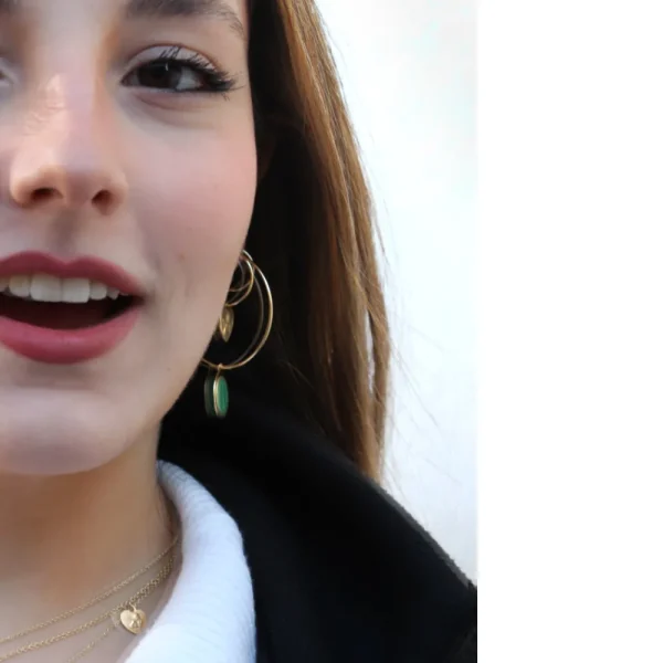 New Lavoro su me, ora. Hoop earring Earrings