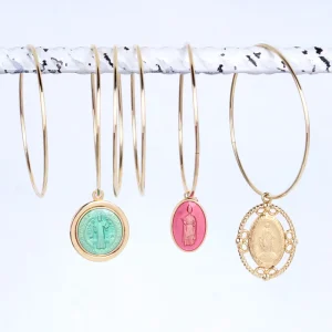 New Lavoro su me, ora. Hoop earring Earrings
