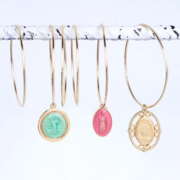 New Lavoro su me, ora. Hoop earring Earrings
