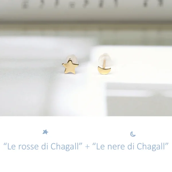 Clearance Le nere di Chagall. Single earrings Earrings