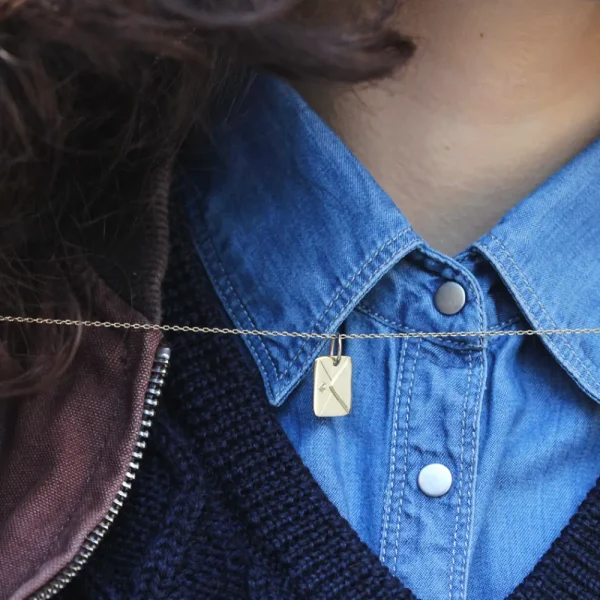Fashion Letter to Juliet. Gold Pendant Pendants