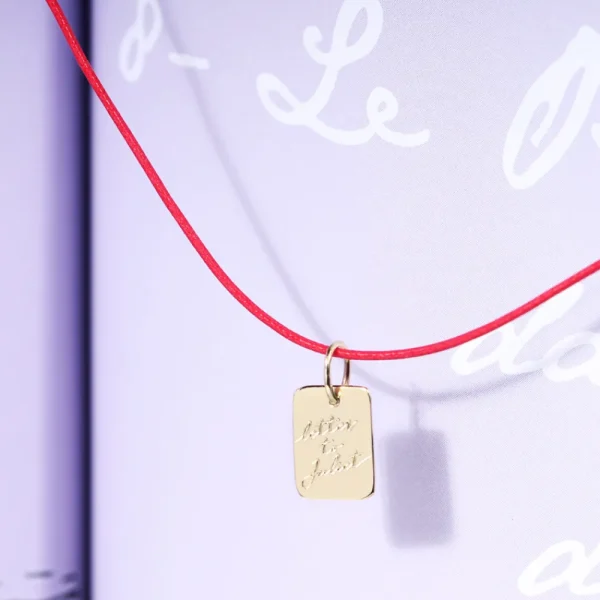 Fashion Letter to Juliet. Gold Pendant Pendants