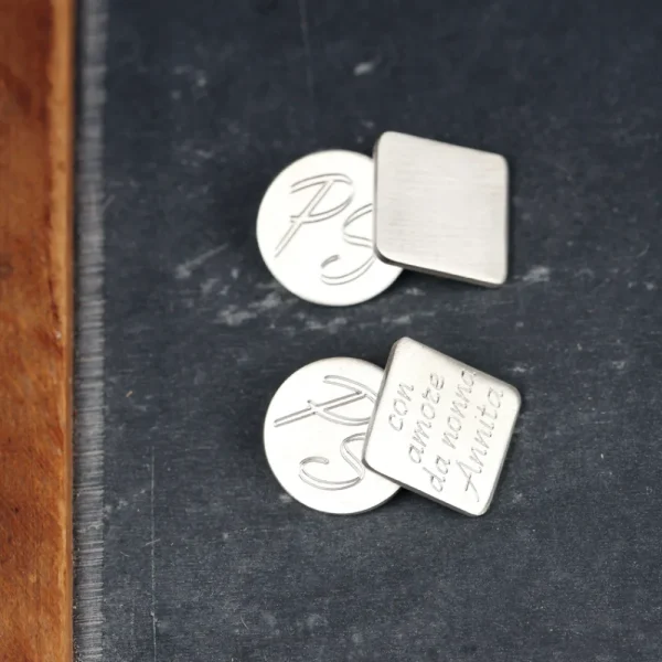 Fashion L’uomo di pane. Silver cuff-links Cuff-links | Customized Products