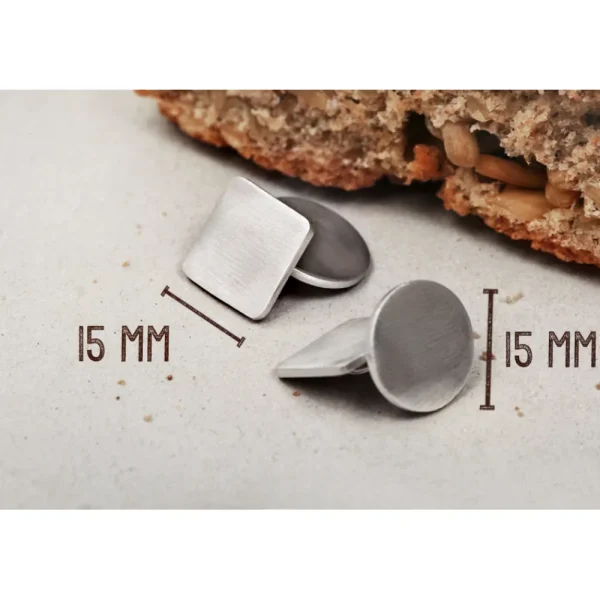 Fashion L’uomo di pane. Silver cuff-links Cuff-links | Customized Products