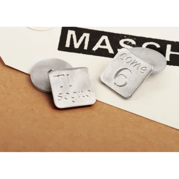Fashion L’uomo di pane. Silver cuff-links Cuff-links | Customized Products