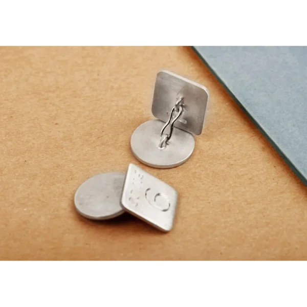 Fashion L’uomo di pane. Silver cuff-links Cuff-links | Customized Products