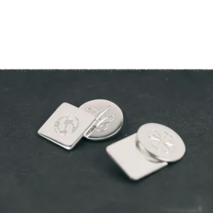 Fashion L’uomo di pane. Silver cuff-links Cuff-links | Customized Products