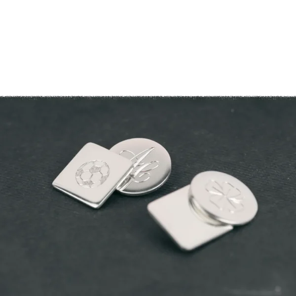 Fashion L’uomo di pane. Silver cuff-links Cuff-links | Customized Products