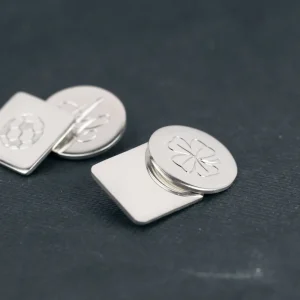 Fashion L’uomo di pane. Silver cuff-links Cuff-links | Customized Products