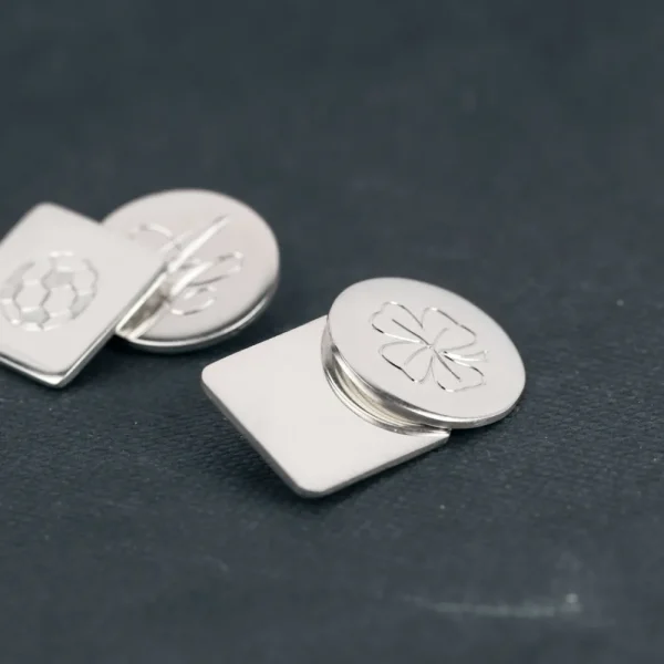 Fashion L’uomo di pane. Silver cuff-links Cuff-links | Customized Products