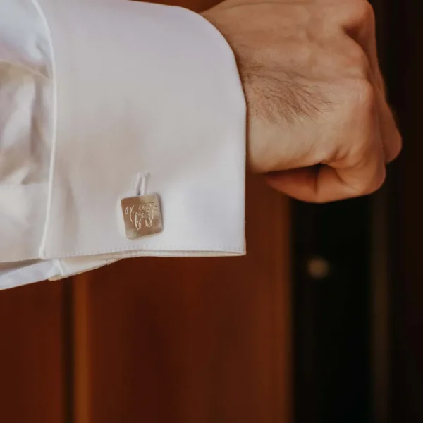 Fashion L’uomo di pane. Silver cuff-links Cuff-links | Customized Products