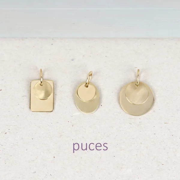 Fashion Puces. Oval Gold Pendant Pendants | Customized Products