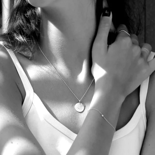 Sale Puces. Round Silver Pendant Pendants | Customized Products