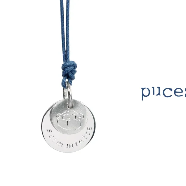 Sale Puces. Round Silver Pendant Pendants | Customized Products