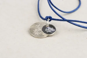 Sale Puces. Round Silver Pendant Pendants | Customized Products
